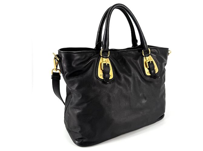 Prada Mala Tote e Mala de Ombro em Bezerro Macio - vista 5