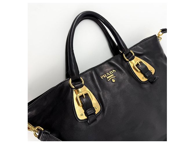 Prada Mala Tote e Mala de Ombro em Bezerro Macio - vista 9