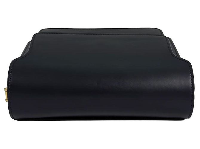 Marni Borsa a tracolla Trunk in pelle di vitello Medium Nera - vista 11