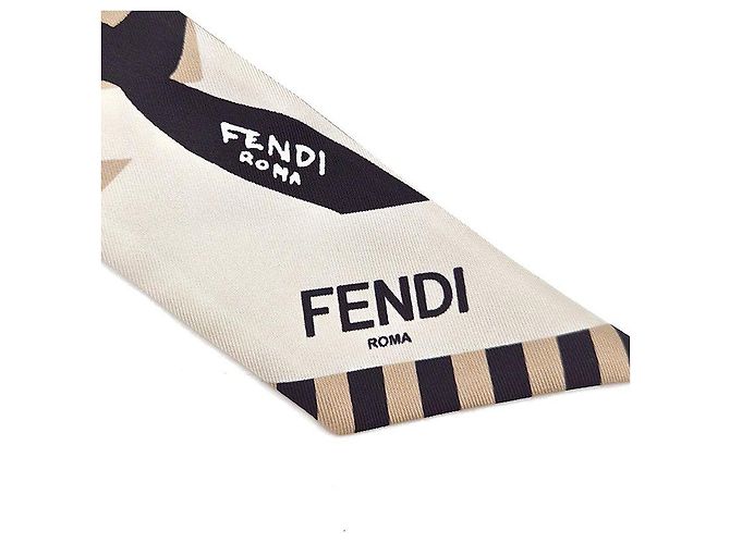 Fendi Sciarpa in seta Lappi Optical - vista 4