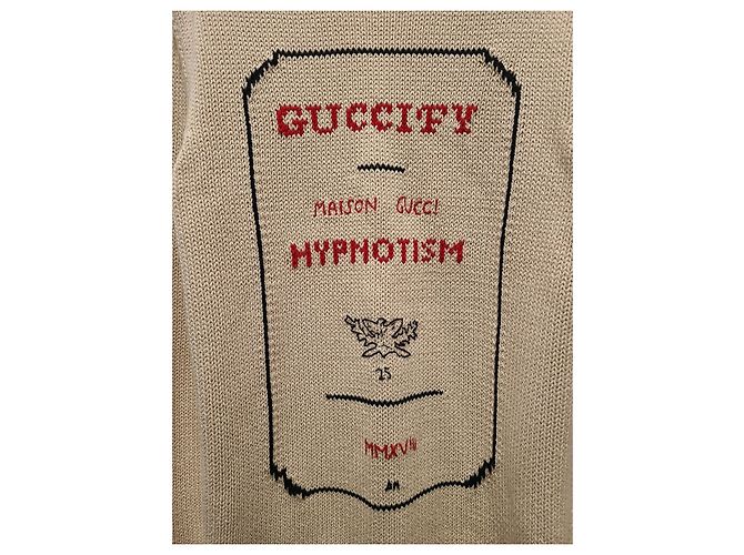 Gucci Beiger Hypnotism Intarsia Strickpullover - Ansicht 3