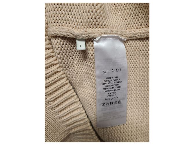 Gucci Beiger Hypnotism Intarsia Strickpullover - Ansicht 5
