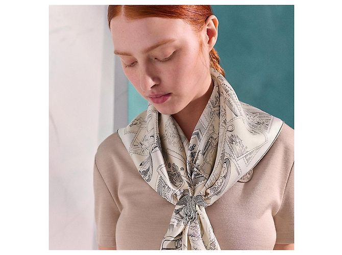 Anello per foulard Hermès Pegase - vista 3