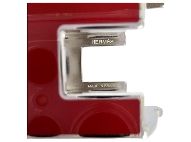 Hermès Cheval Scarf Ring Rouge Noir - vista 10