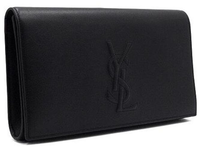 Autre Marque Monogram Black Clutch mit Klappe - Ansicht 3