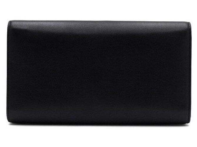 Autre Marque Monogram Black Clutch mit Klappe - Ansicht 4