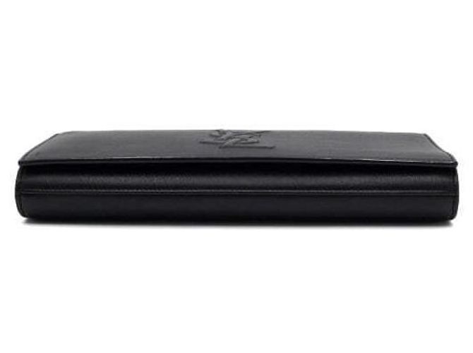 Autre Marque Monogram Black Clutch mit Klappe - Ansicht 7