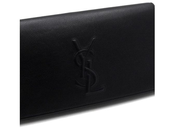 Autre Marque Monogram Black Clutch mit Klappe - Ansicht 9
