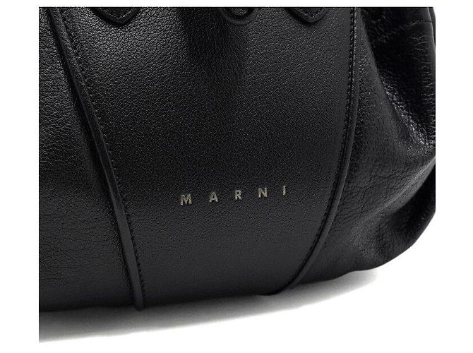 Marni Borsa Tote e Borsa a Tracolla Tulipea Small Nero - vista 10