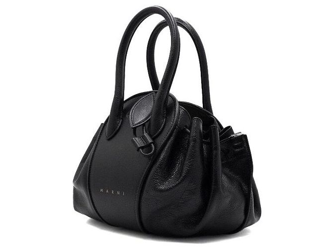Marni Borsa Tote e Borsa a Tracolla Tulipea Small Nero - vista 2