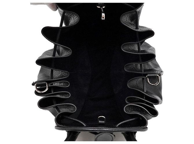 Marni Borsa Tote e Borsa a Tracolla Tulipea Small Nero - vista 5