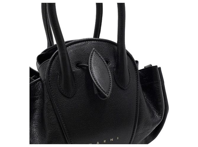 Marni Borsa Tote e Borsa a Tracolla Tulipea Small Nero - vista 9