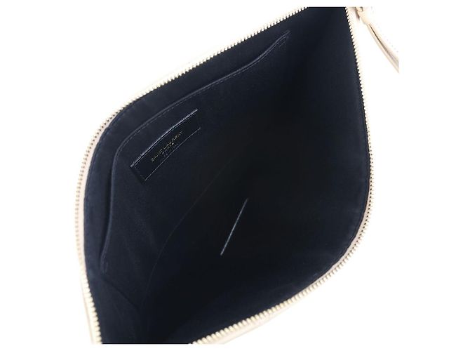 Autre Marque Gestepptes iPad-Case Clutch aus Lammleder - Ansicht 7