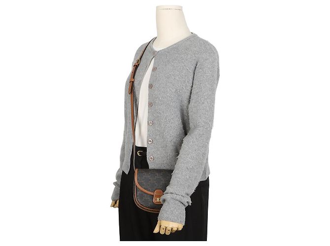 Céline Mini borsa tote in tela da donna, Tan - vista 10