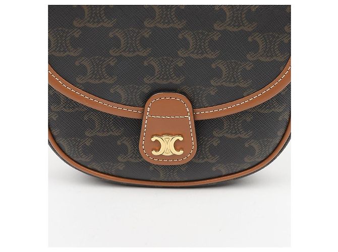 Céline Mini borsa tote in tela da donna, Tan - vista 3
