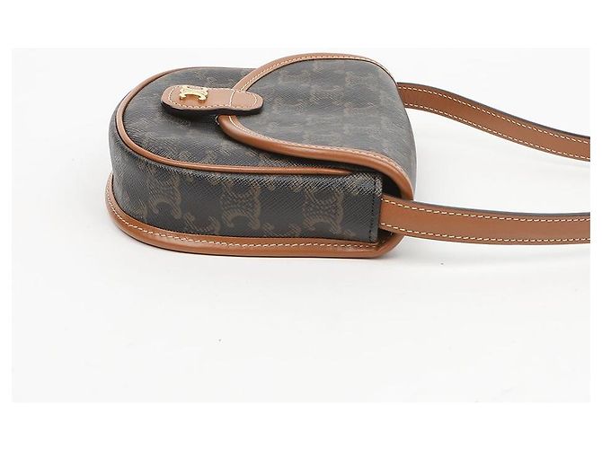 Céline Mini borsa tote in tela da donna, Tan - vista 5