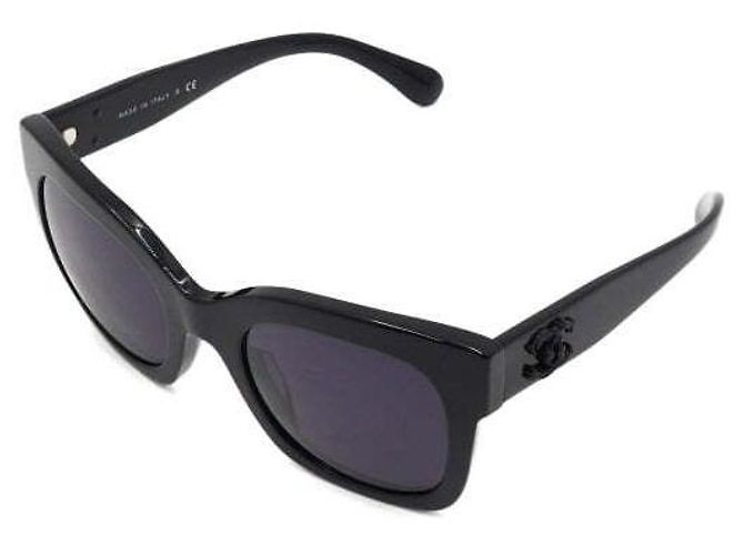 Chanel Gafas de sol Cat Eye de acetato negro - vista 2
