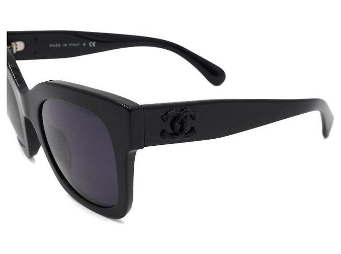 Chanel Gafas de sol Cat Eye de acetato negro - vista 4