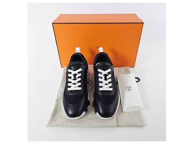 Hermès Bouncing Sneakers Donna Mesh Atletico Nero - vista 15