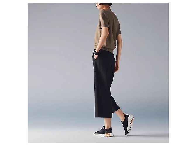 Hermès Bouncing Sneakers Donna Mesh Atletico Nero - vista 3