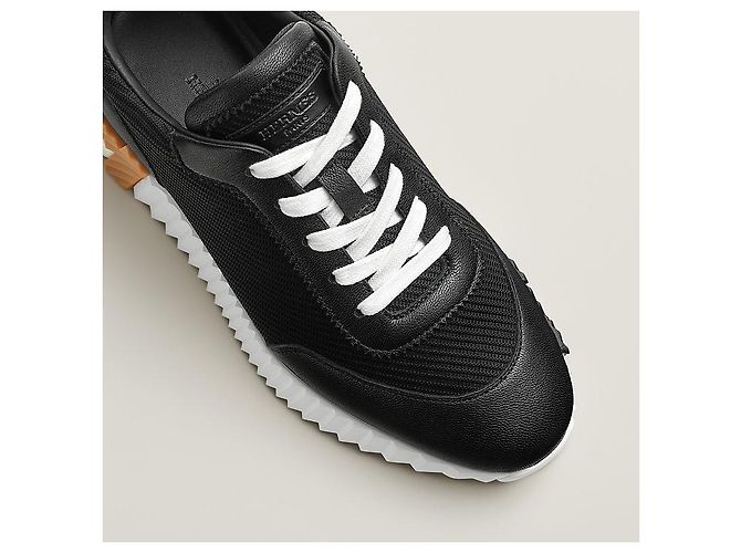 Hermès Bouncing Sneakers Donna Mesh Atletico Nero - vista 7