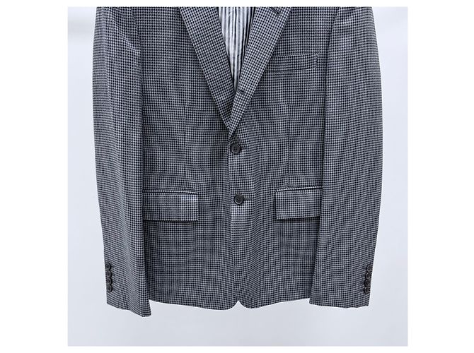 Thom Browne Wool Classic Check Suit Gray - view 3