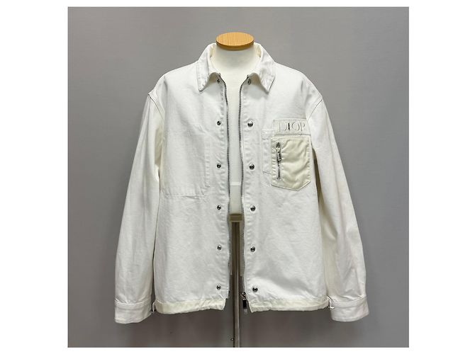 Dior Giacca-camicia oversized in denim di cotone con zip - vista 2
