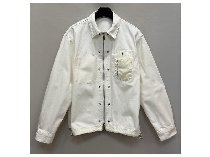 Dior Giacca-camicia oversized in denim di cotone con zip - vista 4