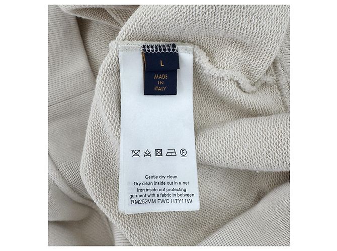 Louis Vuitton Half-Zip-Sweatshirt mit verziertem Logo Beige - Ansicht 12