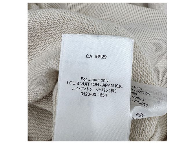 Louis Vuitton Half-Zip-Sweatshirt mit verziertem Logo Beige - Ansicht 14