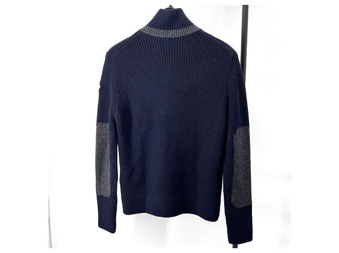 Moncler Hybrid Strick-Steppjacke Cardigan Navy - Ansicht 3