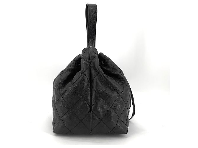 Chanel Borsa Tote a Secchiello con Coulisse in Vitello - vista 4