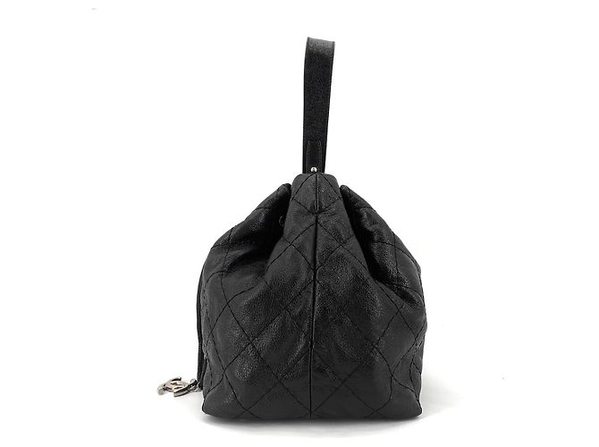 Chanel Borsa Tote a Secchiello con Coulisse in Vitello - vista 5