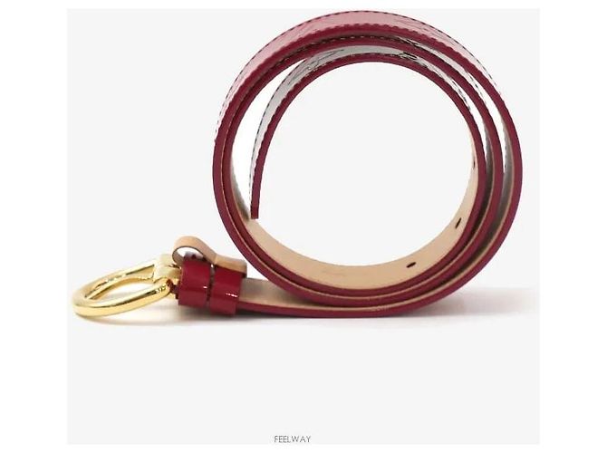 Louis Vuitton Monogram Vernis Gürtel Pink mit goldenen Details - Ansicht 4