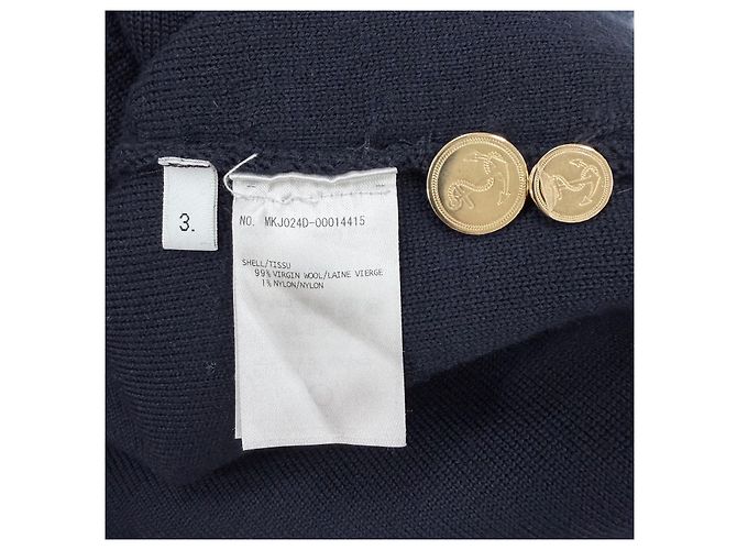 Thom Browne Milano Stitch Blazer Cardigan mit diagonalem Armband Navy - Ansicht 6