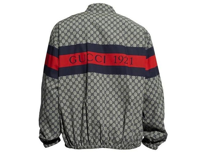 Gucci Giacca in cotone GG Print - vista 3
