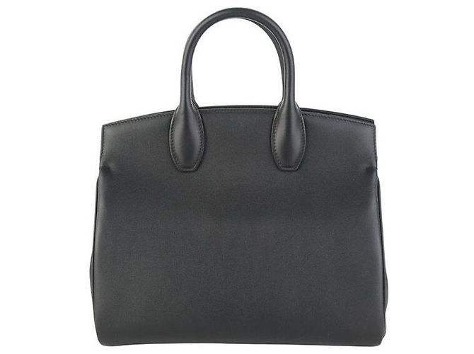 Salvatore Ferragamo Borsa Studio Gancini Gold Small - vista 3