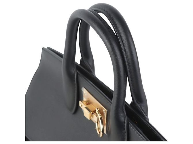 Salvatore Ferragamo Borsa Studio Gancini Gold Small - vista 6