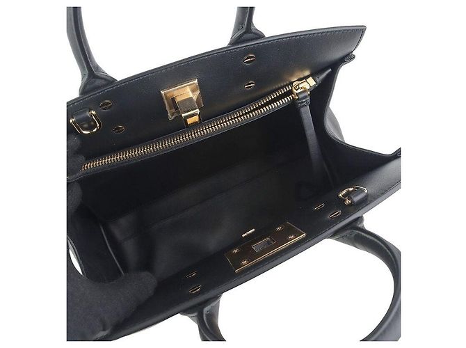Salvatore Ferragamo Borsa Studio Gancini Gold Small - vista 8