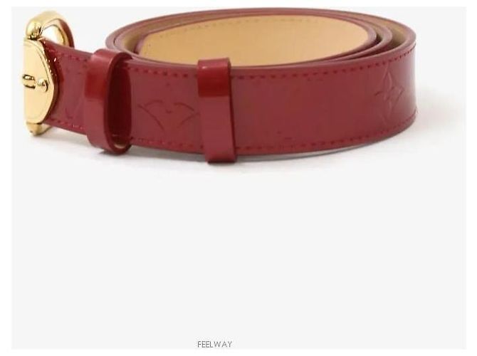 Louis Vuitton Monogram Vernis Gürtel Red Gold - Ansicht 2