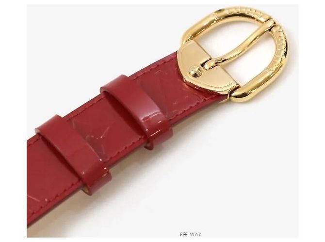 Louis Vuitton Monogram Vernis Gürtel Red Gold - Ansicht 5
