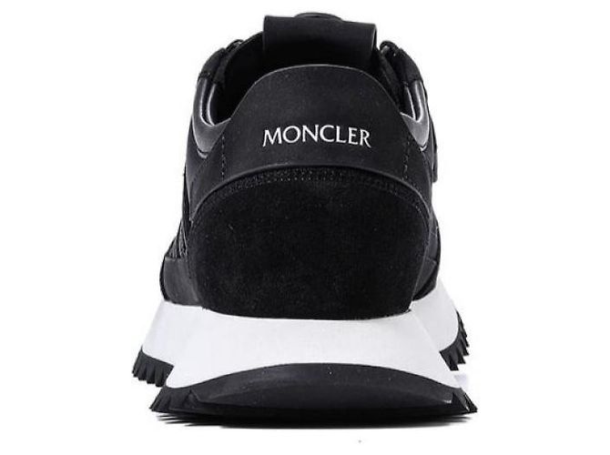 Moncler Sneakers in nubuck e camoscio - vista 4
