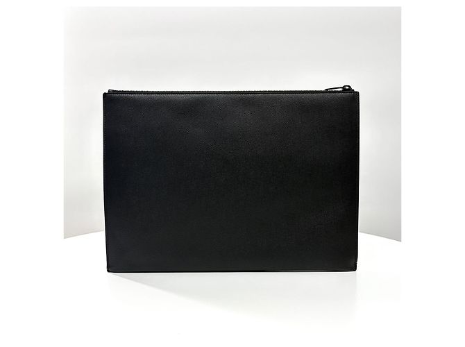 Autre Marque Pouch in pelle Monogram Nero - vista 3