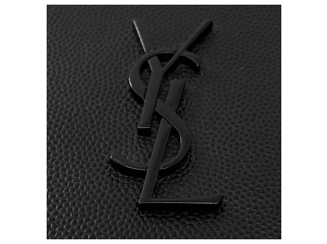 Autre Marque Pouch in pelle Monogram Nero - vista 5