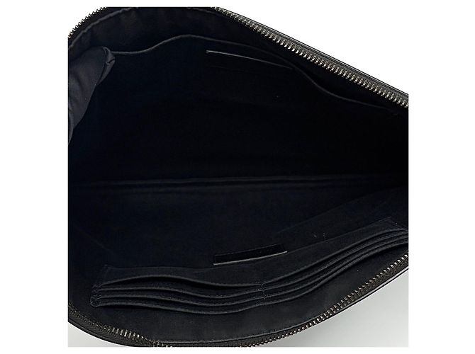 Autre Marque Pouch in pelle Monogram Nero - vista 7