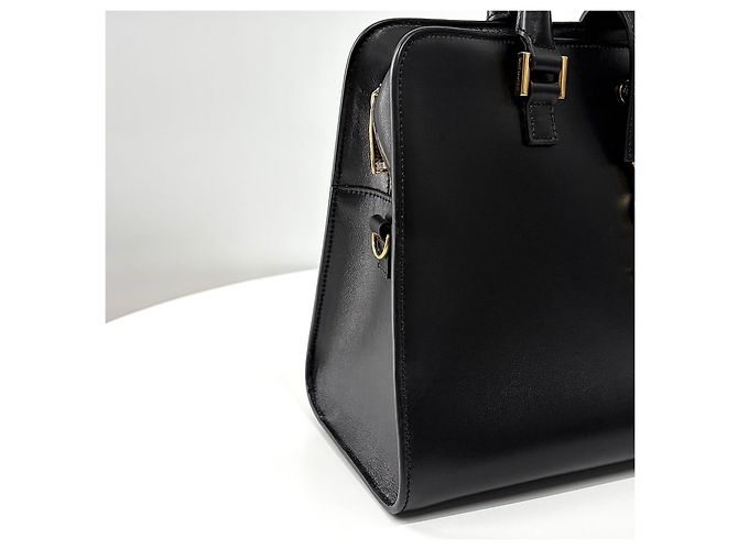 Autre Marque Borsa a spalla Cabas in pelle Small Black - vista 12