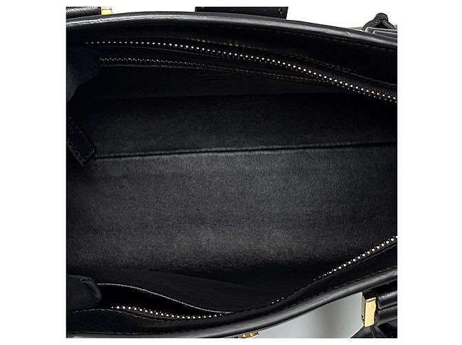 Autre Marque Borsa a spalla Cabas in pelle Small Black - vista 13