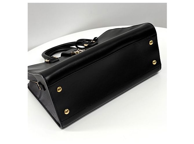 Autre Marque Borsa a spalla Cabas in pelle Small Black - vista 14