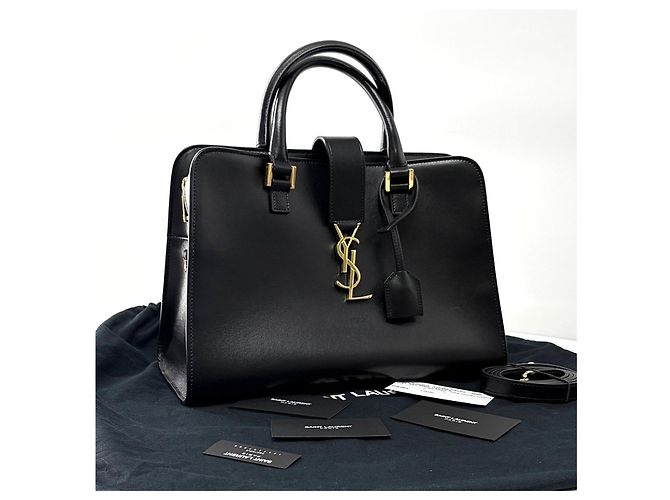 Autre Marque Borsa a spalla Cabas in pelle Small Black - vista 4