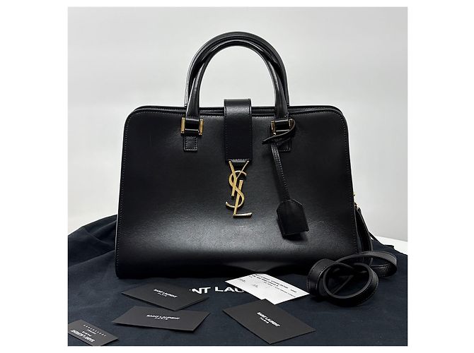 Autre Marque Borsa a spalla Cabas in pelle Small Black - vista 6